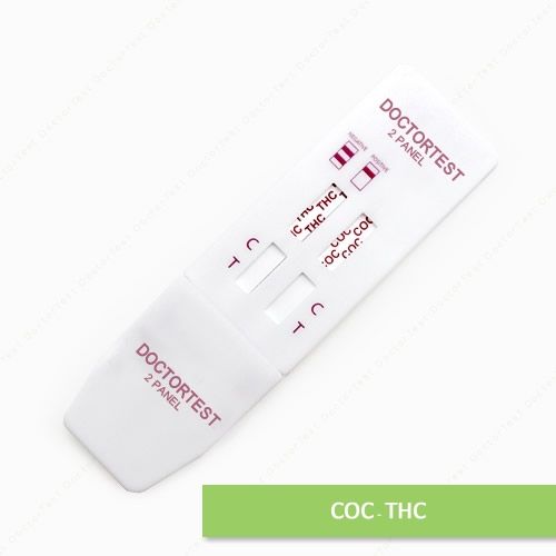 Test Card Orina 2 drogas COC-THC con Registro ISP